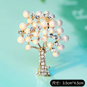 Life Tree Wedding Engagement Luxury <b>Pins</b> Colourful Rhinestone Gold Plated Alloy Customized Designs High Quality Female Gift - Product Image 1