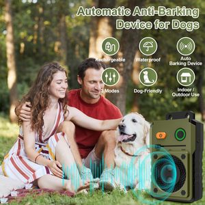 Dispositif anti-aboiement pour chien, ultrasonique, rechargeable, portable, en plastique orange, à la mode - Product Image 2