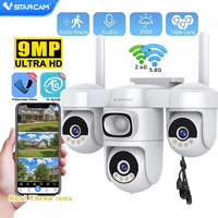 Caméra de sécurité WIFI 9MP Vstarcam CS623SR Triple écran O-KAM Pro Extérieur PTZ IP Surveillance CCTV Étanche Vente en gros Usine