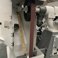 Machine de meulage et de polissage abrasive en aluminium de meuleuse à bande d'acier inoxydable en métal de JUHUA