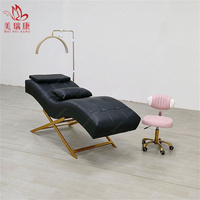 Nouveau modèle S Lit de beauté ergonomique Chaise longue Lit de beauté pour tatouage Lit de beauté avec tête réglable