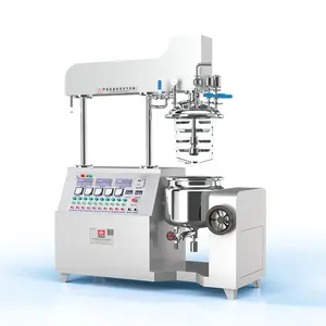 Promake mesin emulsifikasi Losion kosmetik vakum dapat disesuaikan peralatan pencampur gel Krim Tubuh