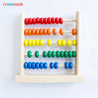 Boulier en bois écologique pour enfants Jouet d'apprentissage précoce des mathématiques Chiffres Comptage Calcul des perles Boulier Jouet en bois pour enfants
