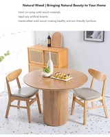 Table à manger multifonctionnelle en bois massif de style européen Quiet Wind pour petits appartements, 4 à 8 places, utilisation dans le salon et la salle à manger
