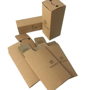 Fast Delivery Wholesale Luxury Printing Logo White Black Kraft Brown Paper Box Packaging for Cosmetic