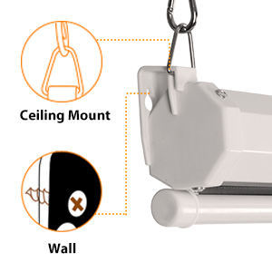 16:9 rạp hát tại nhà Rạp chiếu phim trắng màn hình chiếu 120 inch Hướng dẫn sử dụng kéo xuống màn hình máy chiếu với cơ chế rút lại chậm - Product Image 4