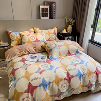 Parure de lit de luxe quatre pièces housse de lit de luxe ensemble de literie 100% coton
