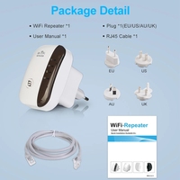 Penguat sinyal 2021 Mbps Mini nirkabel, Repeater Radio amatir rumah Wifi pintar melalui dinding sinyal nirkabel 300