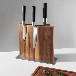 Support magnétique double face en bois <span class=keywords><strong>pour</strong></span> <span class=keywords><strong>couteaux</strong></span> <span class=keywords><strong>de</strong></span> <span class=keywords><strong>cuisine</strong></span>, ciseaux et ustensiles en métal - Product Image 3