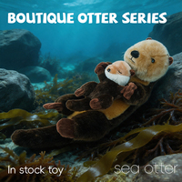 Peluche Otter Crab Hug – Jouet en peluche super doux rembourré de coton 30 cm, anti-stress pour les fiançailles