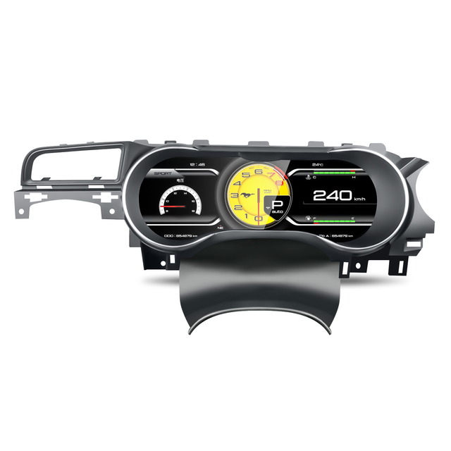 For Ford Mustang 2015 2024 15.8 Inch Virtual Display Dashboard  Multimedia Player Automotive Speedometer LCD Instrument Panel