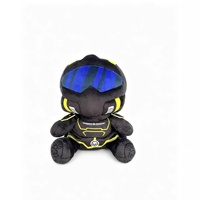 Peluche Helldivers 2, figurine de personnage de jeu Hell Diver, homme aux lunettes de soleil bleues, 0-10 cm, rembourrage en coton PP, à partir de 14 ans