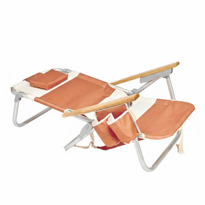 Bestex High Quality Aluminum Heavy Duty Lightweight Reclining Adjustable Straps Folding <strong>Beach</strong> <strong>Chair</strong> with Backpack and Cooler - Product Image 6
