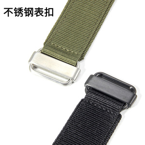 Bracelet de montre en nylon Velcro <span class=keywords><strong>BR</strong></span>, robuste, pour l'extérieur, 24 mm, adapté aux montres Bubbon Dahai Bellas Bell Ross - Product Image 3