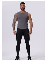 Débardeur de sport pour homme, taille S-4XL, avec logo personnalisé, pour l'été, sans manches, pour la course à pied, la remise en forme, séchage rapide, couleur unie