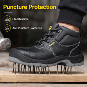 Chaussures <span class=keywords><strong>de</strong></span> <span class=keywords><strong>sécurité</strong></span> pour hommes à double densité en PU, avec embout en acier, anti-perforation, pour travaux <span class=keywords><strong>de</strong></span> construction - Product Image 4