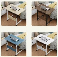 50x30cm ordinateur portable bureau lit avec bureau paresseux étudiant dortoir Simple Table pliante chevet hauteur réglable bureau d'ordinateur