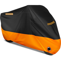 Housse de moto universelle toutes saisons qualité météo imperméable à l'eau protection solaire extérieure nuit réfléchissante