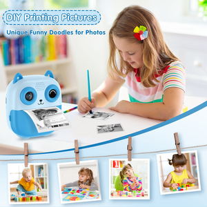 ของขวัญสำหรับเด็กกล้องของเล่น1080P HD ดิจิตอลขนาดเล็กพิมพ์ลายทันที - Product Image 5