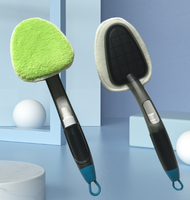 Nouveau nettoyeur de vitres en microfibre raclette outil de nettoyage polyvalent pour ménage voiture douche verre caoutchouc et poignée en plastique