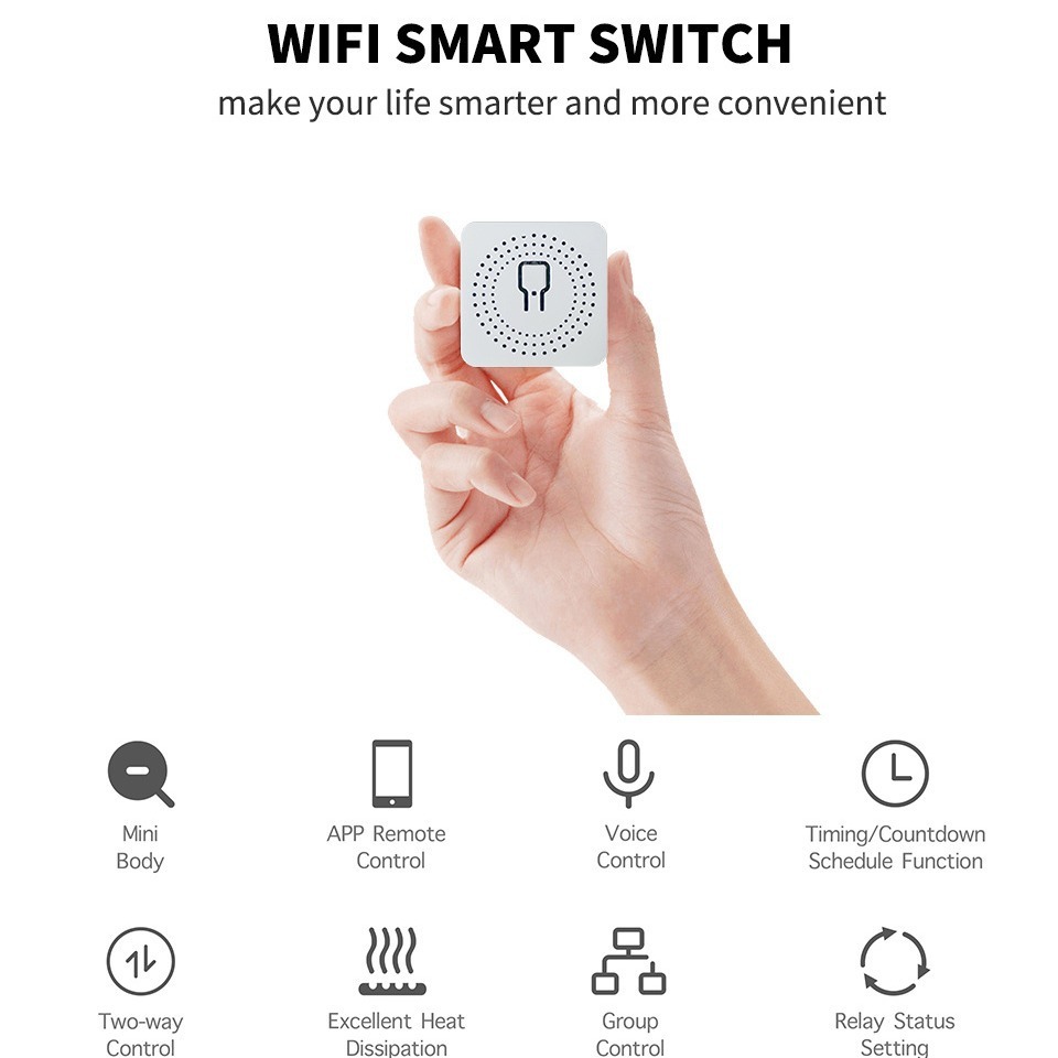 Tuya Wi-Fi Smart Light Switch Module with Flip Design Multi-Wiring Support Home Use Android App Control & Smart Voice Control · image 5