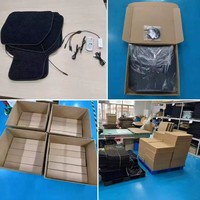 Magnifiques tapis de sol en fibre optique Starlight, éclairage LED scintillant, commande à distance par application, 4 pièces, tapis de sol universel pour voiture, ciel étoilé