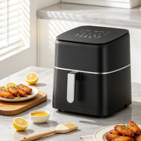 Friteuse à air électrique commerciale de 9 litres, 1700W, numérique, sans huile, multifonction, pour restaurant et camping-car
