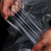 Sacs personnalisés en PE grand format à fond carré avec impression sérigraphique, sacs transparents recyclables pour l'emballage d'ordinateurs et de projecteurs