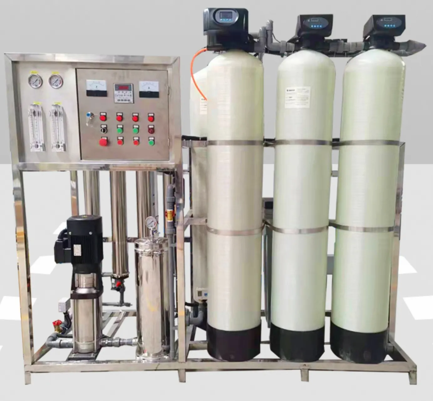 Máquina completa 2000L/hr do Ro Water do sistema de tratamento 2000Lph Osmose reversa filtro de água planta 2t/hr Ro 2000 Litros por hora
