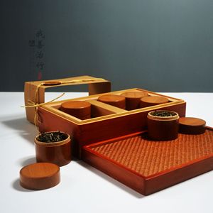 Bamboo Tea Storage Box Set Rectangle Custom Made Gift Box With Lid For Tea Packaging Chongqing Origin - Product Image 2
