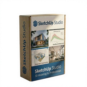 Logiciel de dessin et de conception assistée par ordinateur <span class=keywords><strong>SketchUp</strong></span> Commercial Studio le plus stable, abonnement d'un an, licence liée à un e-mail, outil de dessin, logiciel DVD, compte - Product Image 1