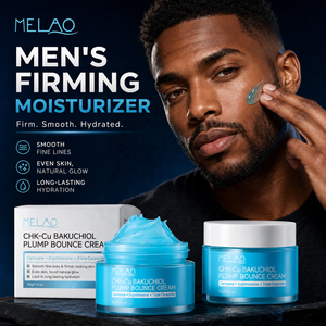 Crème hydratante anti-âge quotidienne pour hommes GHK-Cu Bakuchiol Bounce Cream 50g, fini mat et sans effet pelliculé, vente en gros - Product Image 1