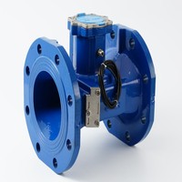 Medidor de Agua Ultrasónico Inteligente NB-IoT DN150 de Doble Canal con Brida, Directo de Fábrica, para Proyectos de Agua Municipal