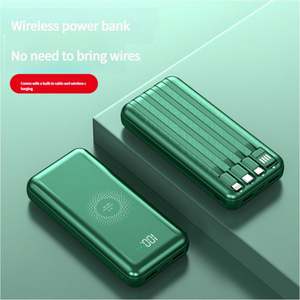 Vente en gros banque d'alimentation de charge sans fil Super mince portable 20000mah compagnon de téléphone portable intelligent sortie 10W entrée Micro USB - Product Image 1