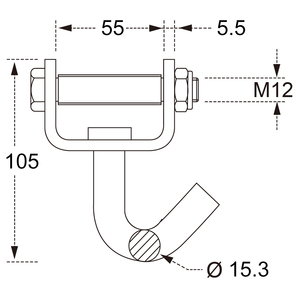 <span class=keywords><strong>2</strong></span> inch 50mm 5t 5000kg kẽm mạ xoay <span class=keywords><strong>J</strong></span> móc cho Tie xuống dây đeo - Product Image 6