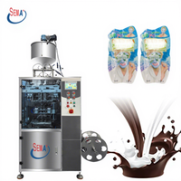 Mesin Pengemas Sachet Otomatis untuk Jus Buah dan Selai dengan Mixer Emulsifikasi
