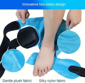 Compresa de Gel Frío Reutilizable para Tobillos, Alivio del Dolor de Tendón de Aquiles, a Prueba de Fugas, Duradera, Multifuncional, Apta para Microondas - Product Image 5