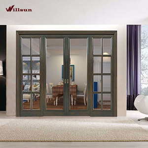 Estilo americano puerta <span class=keywords><strong>de</strong></span> entrada <span class=keywords><strong>de</strong></span> <span class=keywords><strong>madera</strong></span> maciza doble puerta con vidrio y 2 <span class=keywords><strong>jamba</strong></span> <span class=keywords><strong>de</strong></span> puerta <span class=keywords><strong>de</strong></span> <span class=keywords><strong>madera</strong></span> - Product Image 4