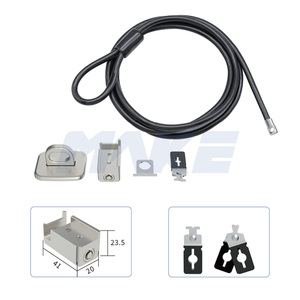 MK800 <span class=keywords><strong>Tablet</strong></span> Stand Sicherheits kabel Laptop-Schloss mit 1,8 m Zink legierung und Edelstahl kabel mit Schlüsseln - Product Image 2