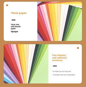 Fábrica 180G 220G A4 A3 Papel de construcción Cartulina artesanal gruesa Tarjeta de color de pulpa de madera virgen Cartulina de cartón de color teñido en masa - Product Image 3