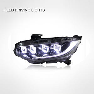 Phares avant Plug and Play de haute qualité phares LED phares pour Honda Civic 10TH <span class=keywords><strong>Bugatti</strong></span> Style 2016-2021 - Product Image 2
