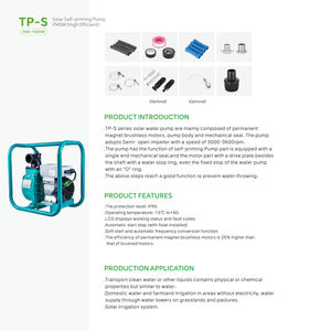 ปั๊มน้ำพลังงานแสงอาทิตย์ 2 นิ้ว 3 นิ้ว 48-72V DC ปั๊มดูดน้ำเองได้ ปรับความถี่ได้ แรงดันสูง ปริมาณน้ำมาก ปั๊มน้ำพลังงานแสงอาทิตย์ - Product Image 6