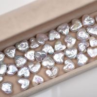 10-11mm vente en gros perle d'eau douce en forme de coeur perles en vrac perles perles pour femmes bijoux à bricoler soi-même