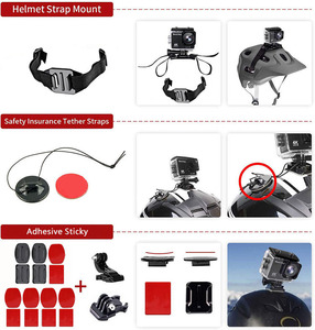 Kit de <span class=keywords><strong>Accesorios</strong></span> para Cámara de Acción 64 en 1, Correa Universal para la Cabeza, Soporte de Pecho, Palo Selfie, Estuche para GoPro, DJI Osmo, <span class=keywords><strong>Insta360</strong></span> - Product Image 4