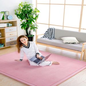 Tapis moderne en mousse à mémoire de forme <span class=keywords><strong>Super</strong></span> doux antidérapant en velours corail Tapis de jeu pour bébé Tapis épais japonais Tatami - Product Image 3