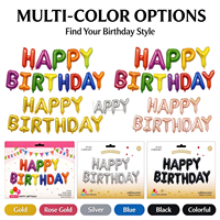 Ballons Joyeux Anniversaire de 16 Pouces pour Décoration de Fête, Panneau Publicitaire, Décoration de Fête d'Anniversaire, Toile de Fond pour Photomaton