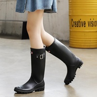 Bottes de pluie Wellington imperméables en PVC pour femmes, couleur personnalisée, hauteur genou, mode, extérieur, YL-1738