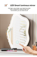 YOUTAI Nouvelle Arrivée Ensemble Coiffeuse Moderne de Luxe Blanc avec Miroir Lumineux pour Chambre à Coucher