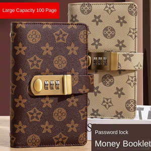Libro di contabilità familiare in vera pelle con chiusura sicura <span class=keywords><strong>per</strong></span> <span class=keywords><strong>la</strong></span> gestione del budget e il monitoraggio delle spese domestiche - Product Image 2