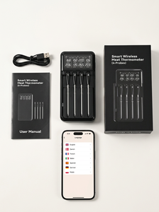 <span class=keywords><strong>Thermomètre</strong></span> à viande intelligent sans fil à 4 sondes pour la cuisson, le barbecue, le four et le grill - Product Image 6